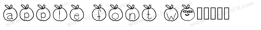 apple font w字体转换